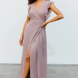 Brand New Saya Wrap Maxi Dress Baltic Born